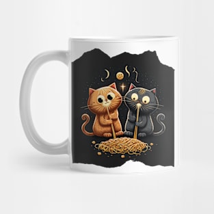 Cats eating Mug